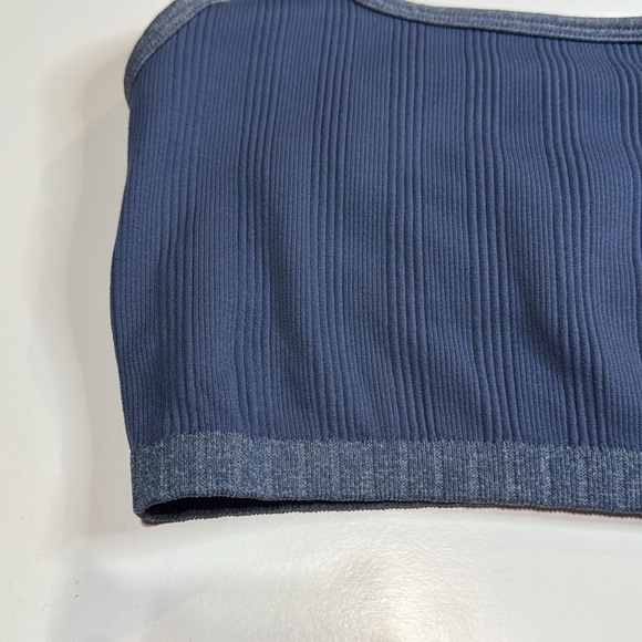 aerie Seamless Heather Square Neck Longline Bralette Sz S - Picture 6 of 8